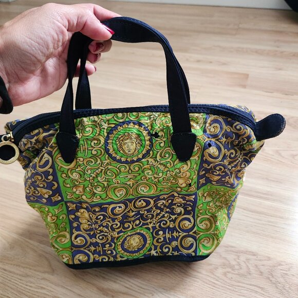 Versace Green and Gold Cosmetic Bag - Picture 1 of 9